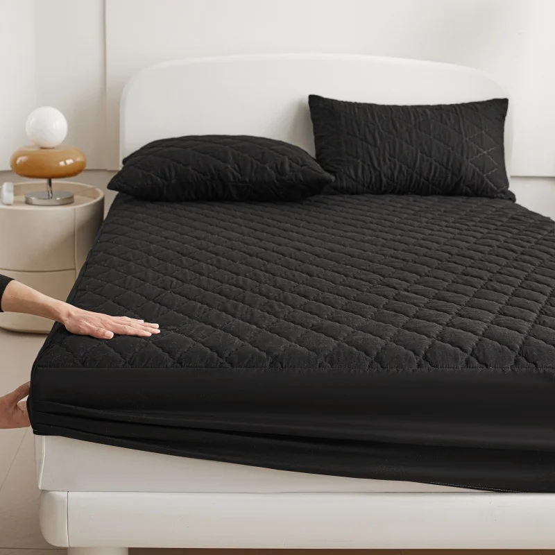 Quilted Thick Waterproof Mattress Cover Mattress Protector Queen King Fitted Sheet Bed Pad Cover Bed Topper ( No Pillow Case) - view 3