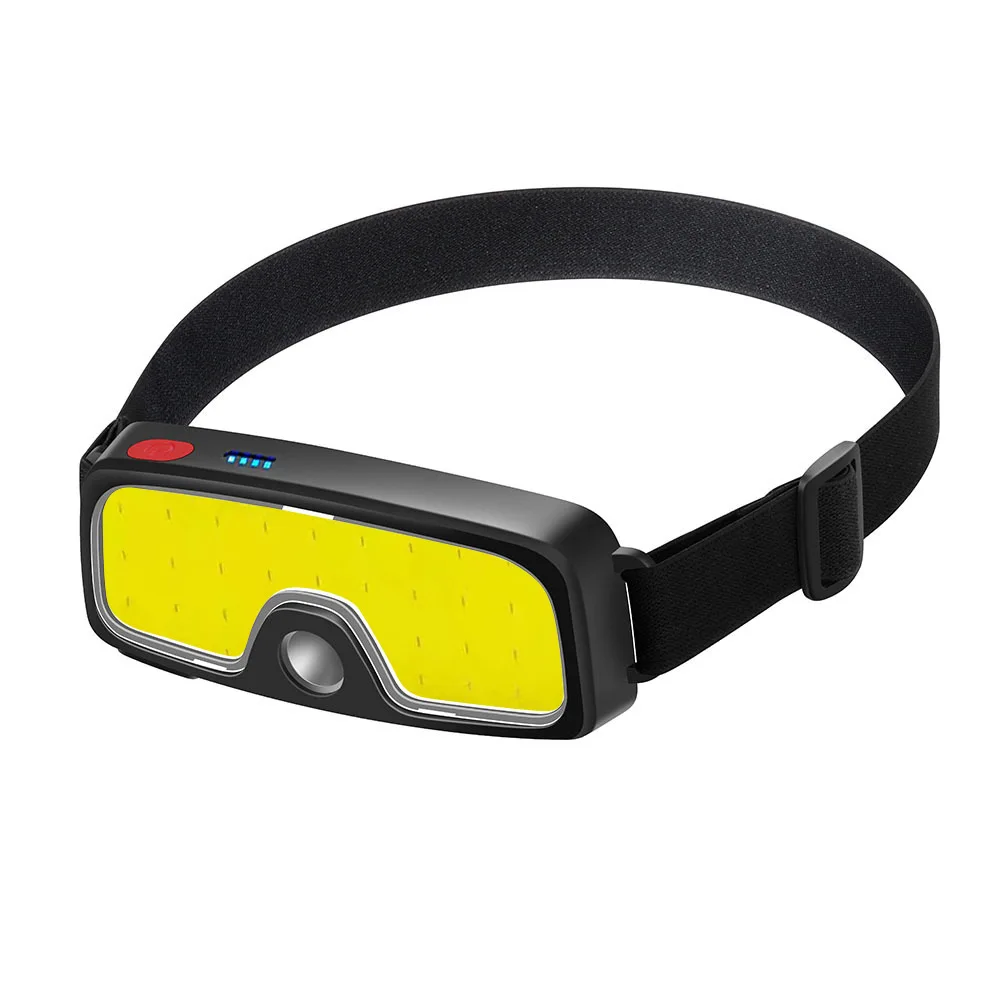 Imagem -05 - Usb Recarregável Led Head Lamp Plástico Abs Ipx5 Impermeável Cabeça Tocha Luz Super Bright Cob Farol Novo 2023