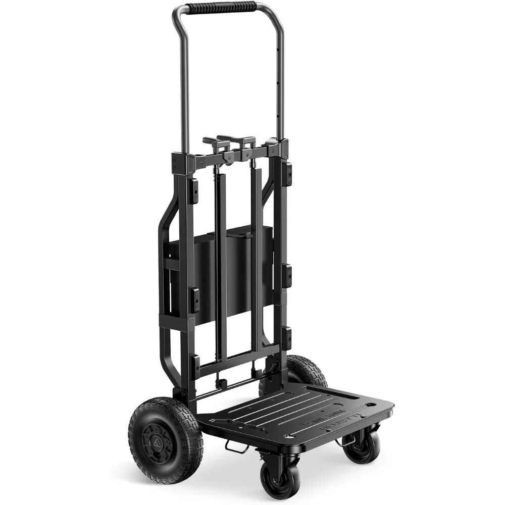 

Складная тележка BLUETTI, сверхмощная транспортировка 330 фунтов, 5 поворотных и 10 пневматических колес, компактная складная конструкция для Apex 300 и B3