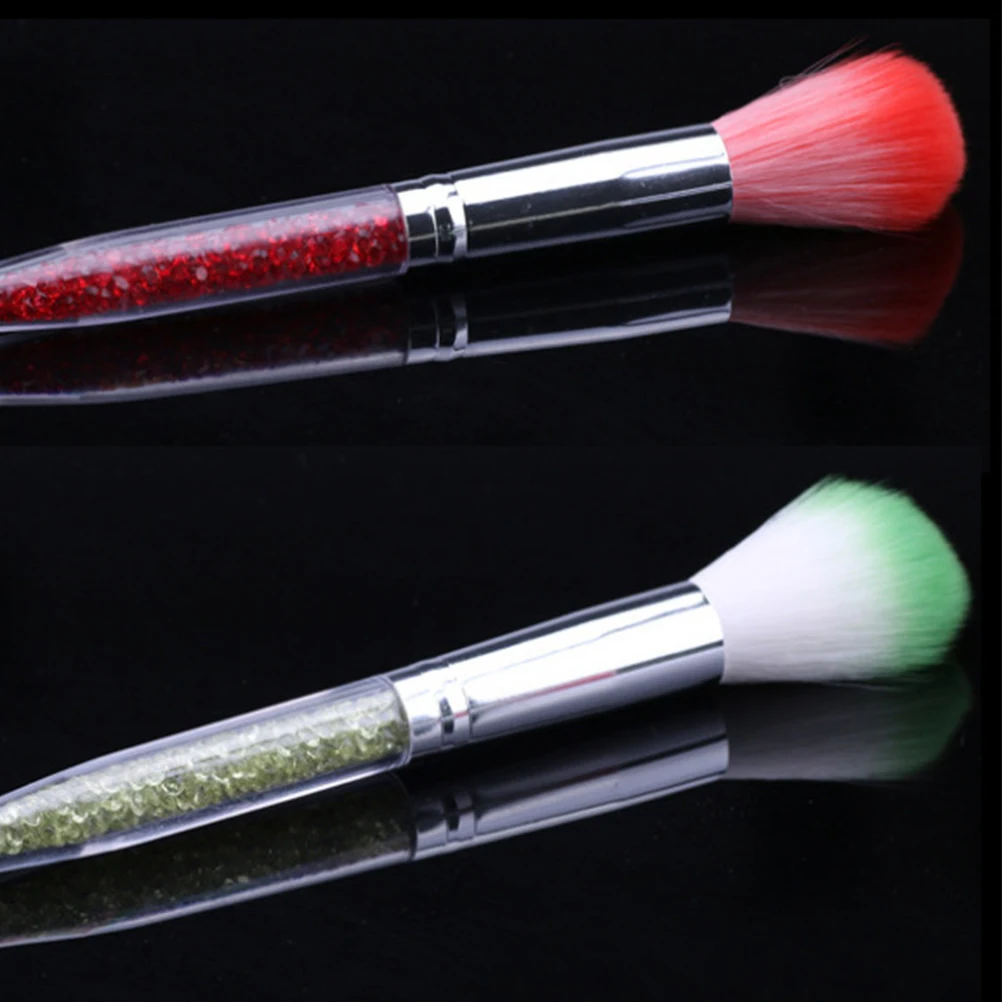 

7 Pcs Nail Dust Brush Beautiful Art Brushes Long Handle Home Cleaning Manicure Tools
