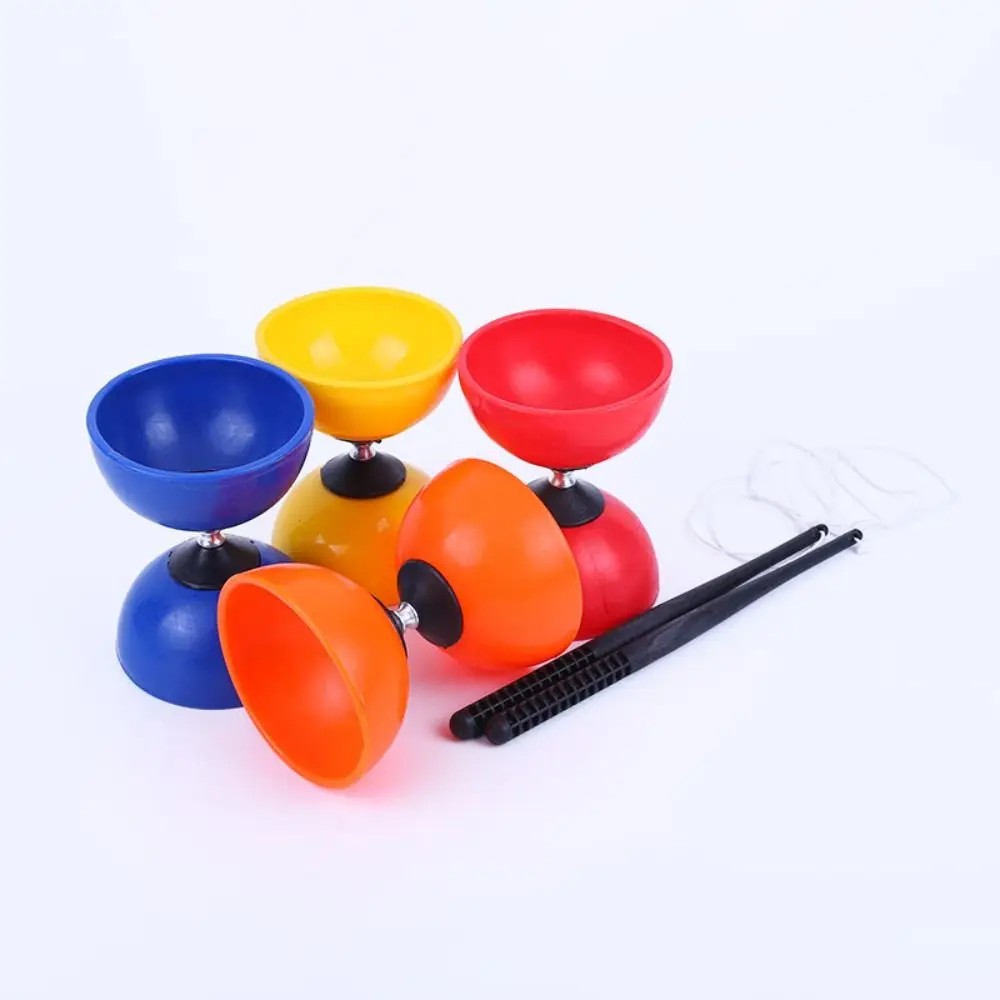 Chinese Diabolo Chinese Yo-yo Diabolo Toy Leather Bowl Soft Material Thicken Top Child Diabolo Chinese Yoyo