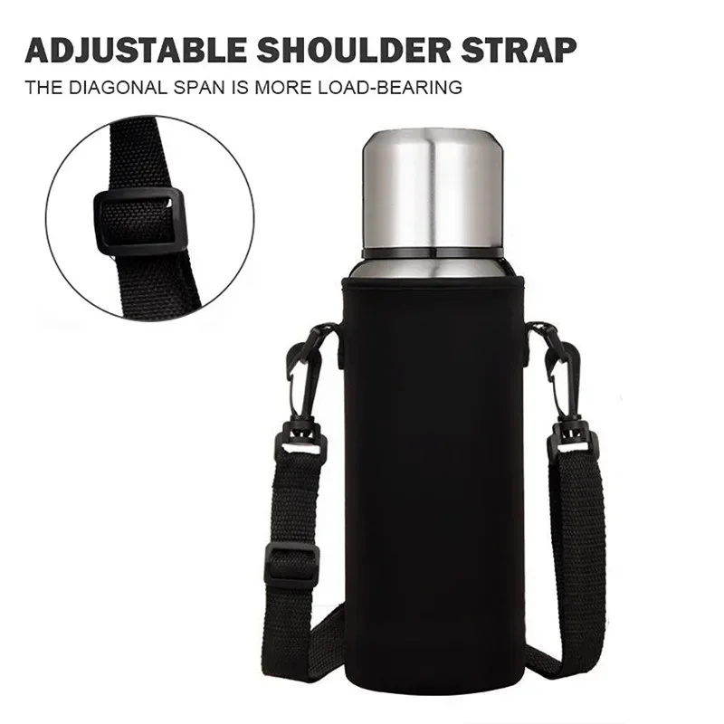 Outdoor Water Bottle Case Sleeve Sports Insulation Water Bottle Covers Pouch With Strap Portable Cellphone Holder Bottle Bag