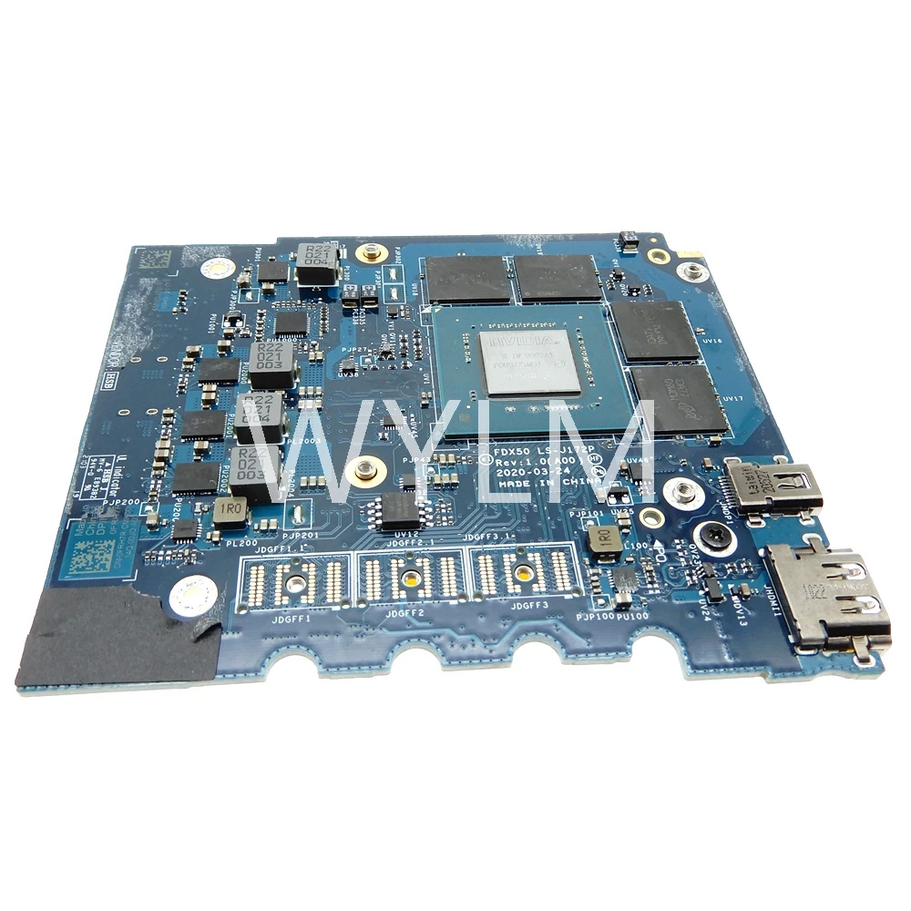 T1000 4GB N19P-Q1-A1 FDX50 LS-J172P Video Graphic Card For Dell PRECISION 7550 Series Video Card CN  0FRH7R