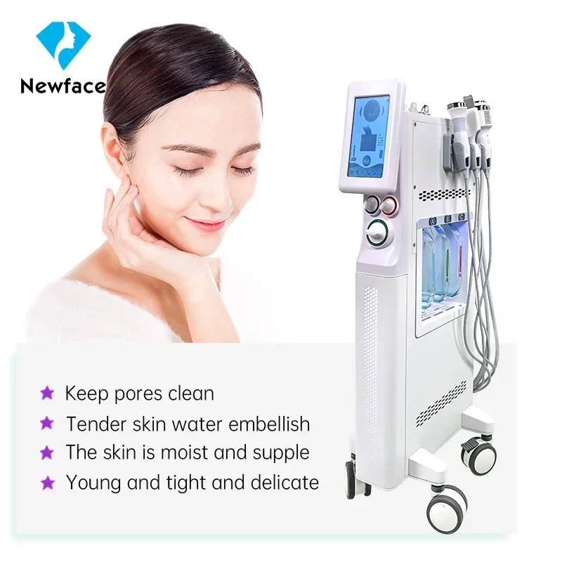 Huidverzorging NV-WX600 Staande Type Klein Formaat Jet Peel Machine H2o2 Aqua Peeling Gezichtsreiniging Schoonheidsapparaat 6 In 1 A