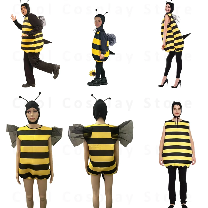 مضحك الكبار طفل النحل ازياء عيد الفصح كرنفال لطيف الحيوان دور اللعب مجموعات هالوين الحشرات تأثيري ملابس مجموعة ملابس الحفلات #1