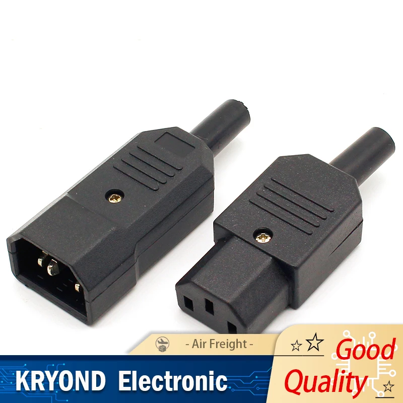 

5 пар сменных разъемов питания IEC C13 C14, гнездовой штекер 10A, 250 В, 3 контакта, сделай сам