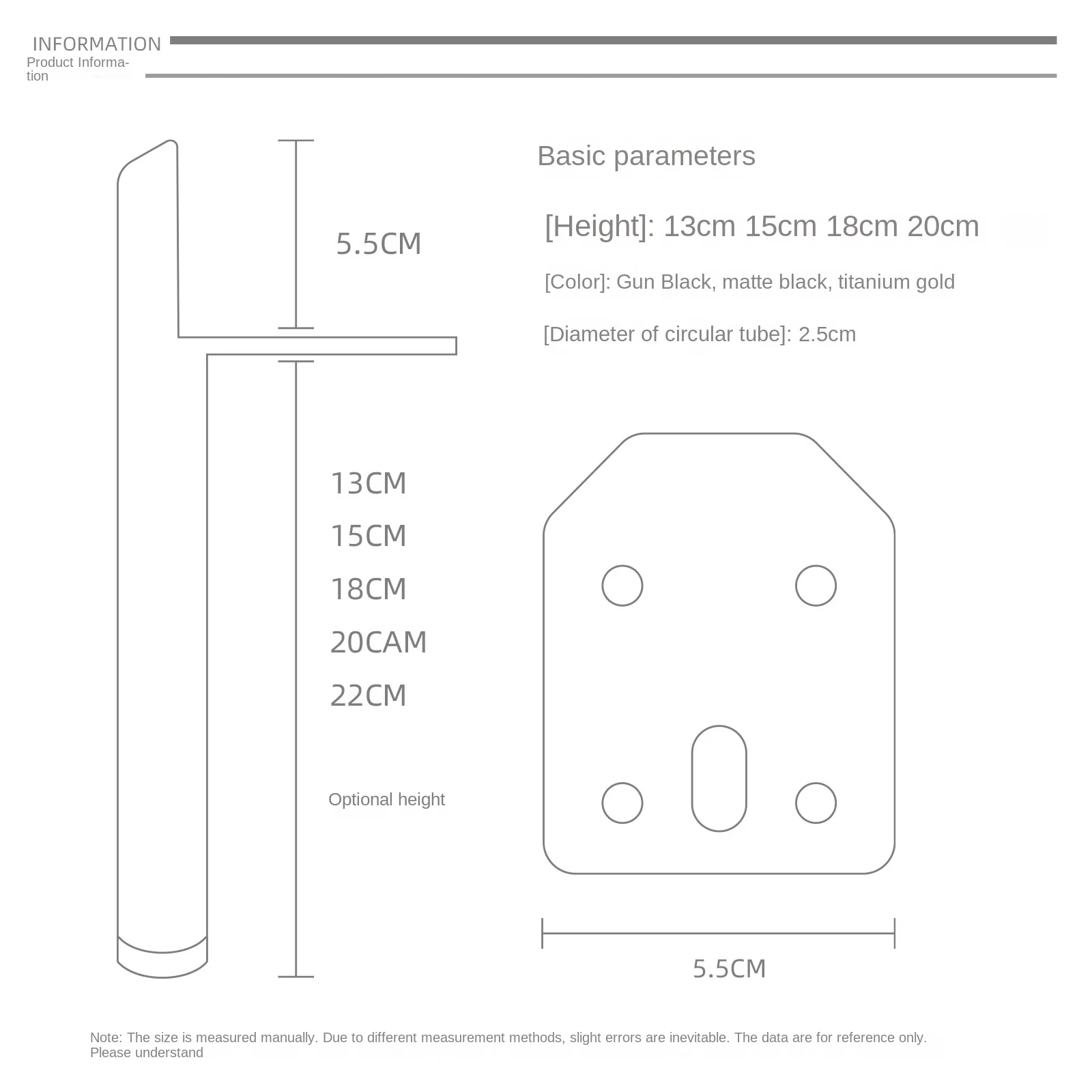 Nordic Light Luxury Metal Thickened Support Legs Sofa Feet Hardware Feet Tea Table Feet Bathroom Cabinet TV Cabinet Table Edge