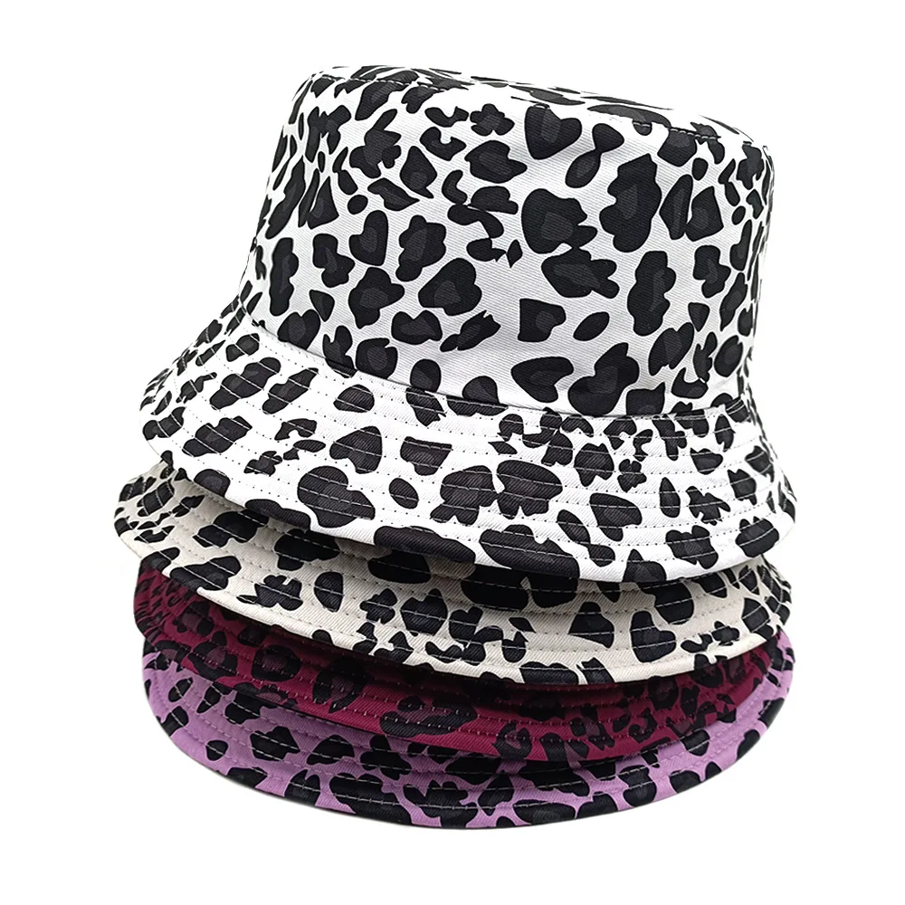 Vintage Leopardenmuster Bucket Hat, Unisex Modischer Sonnenschutz Fischerhut, Sommerlicher Sonnenschutz Panama Outdoor Strand Reise Sonnenhut
