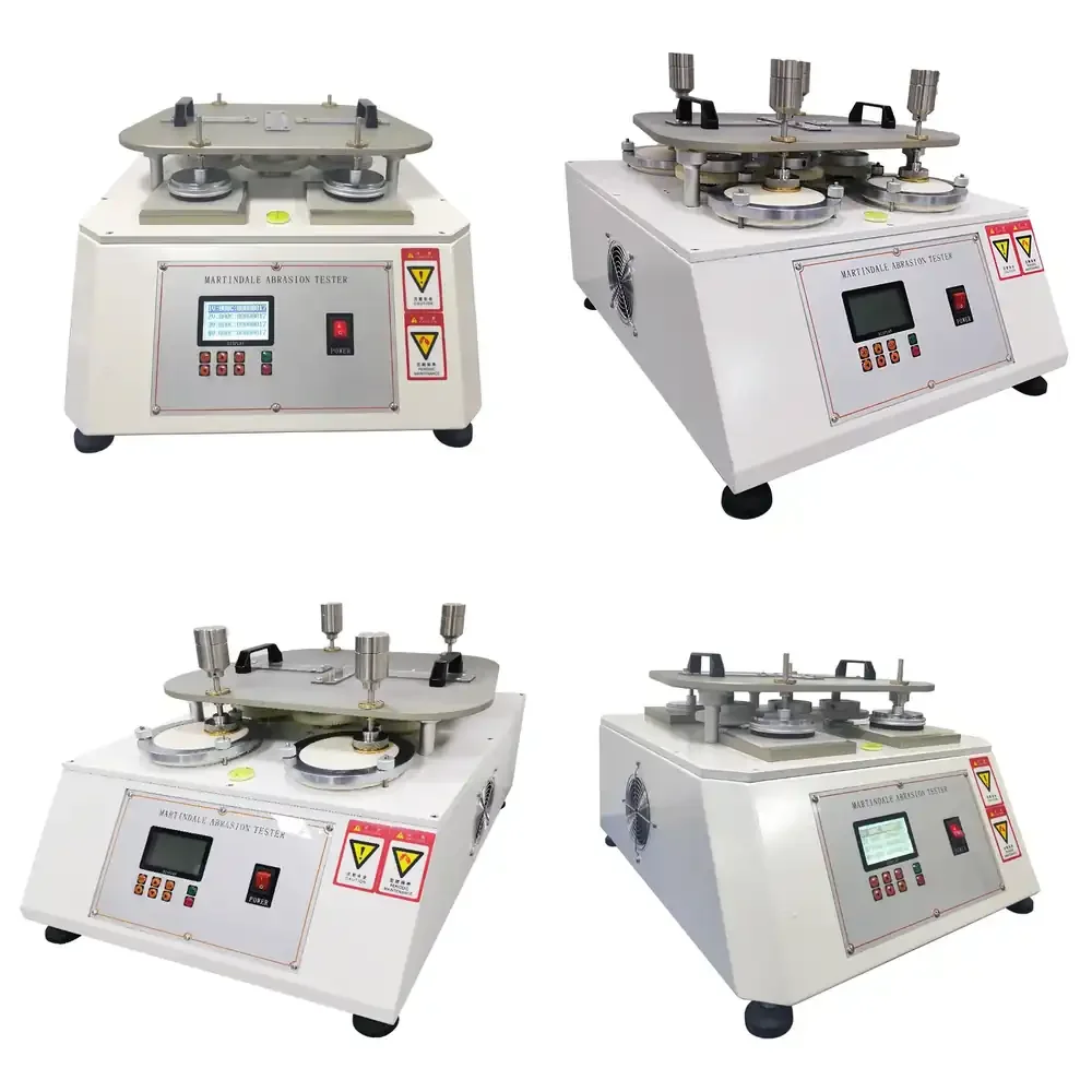 ZONHOW ASTM D4966 & ISO 12947 Abrasion and Pilling Tester for Fabric Wear Resistance Testing