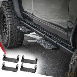 OMU Genesis Series Aluminum Running Board Side Step Anti-Slip Pedals Nerf Bars For Ford Bronco 2021-2025 4-Door Car Accessories