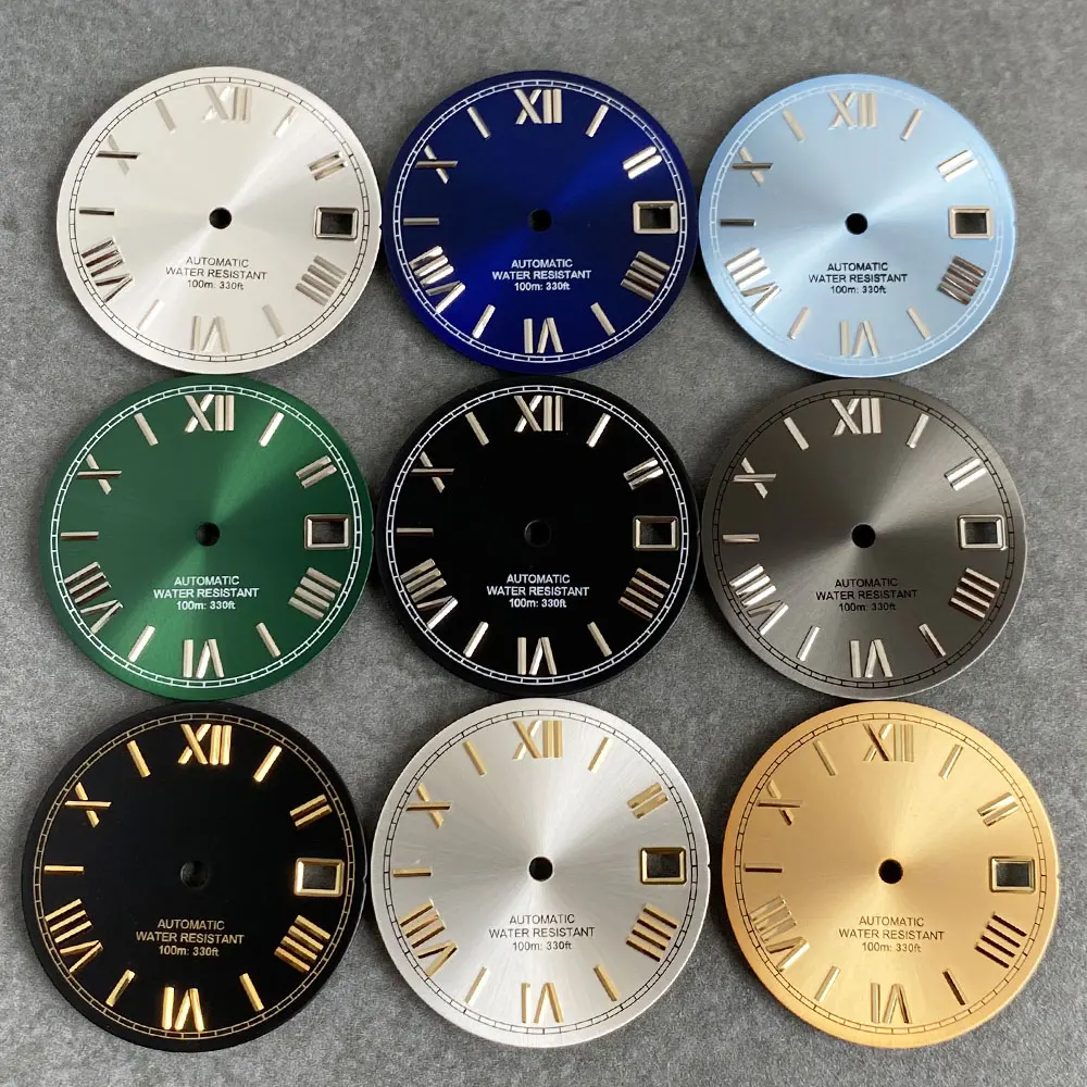 

Superior Quality Tandorio New MOD 29mm Roman Numerals Watch Dial Face For NH35 NH36 4R35 4R36 7S26 Automatic Watch Accessories