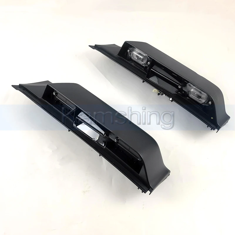 Car Rear License Plate Trim Panel For Toyota FJ Cruiser 2007-2023 Tailgate Handle With Lamp Rear License Plate Light Bracket