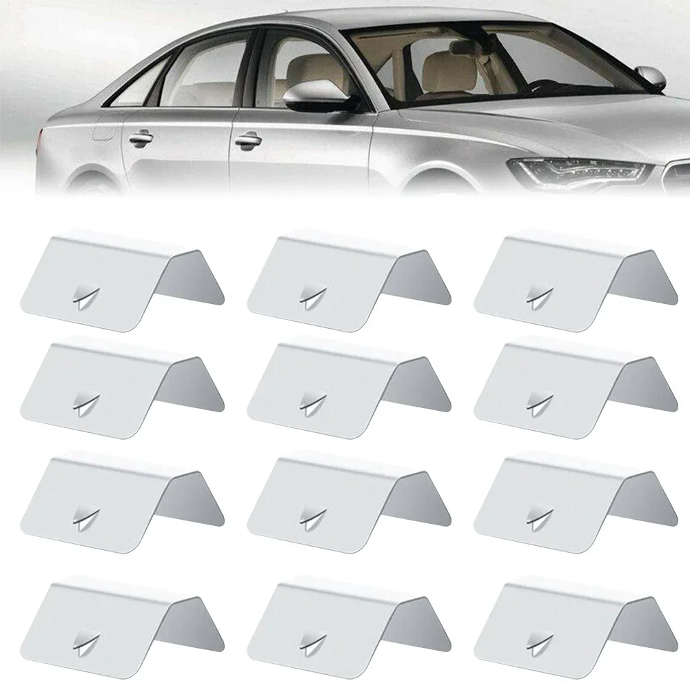 Car Part Fast Delivery Best Selling Car Accessories Clips Car Wind Rain Deflector Stainless Steel 8PCS / 12PCS