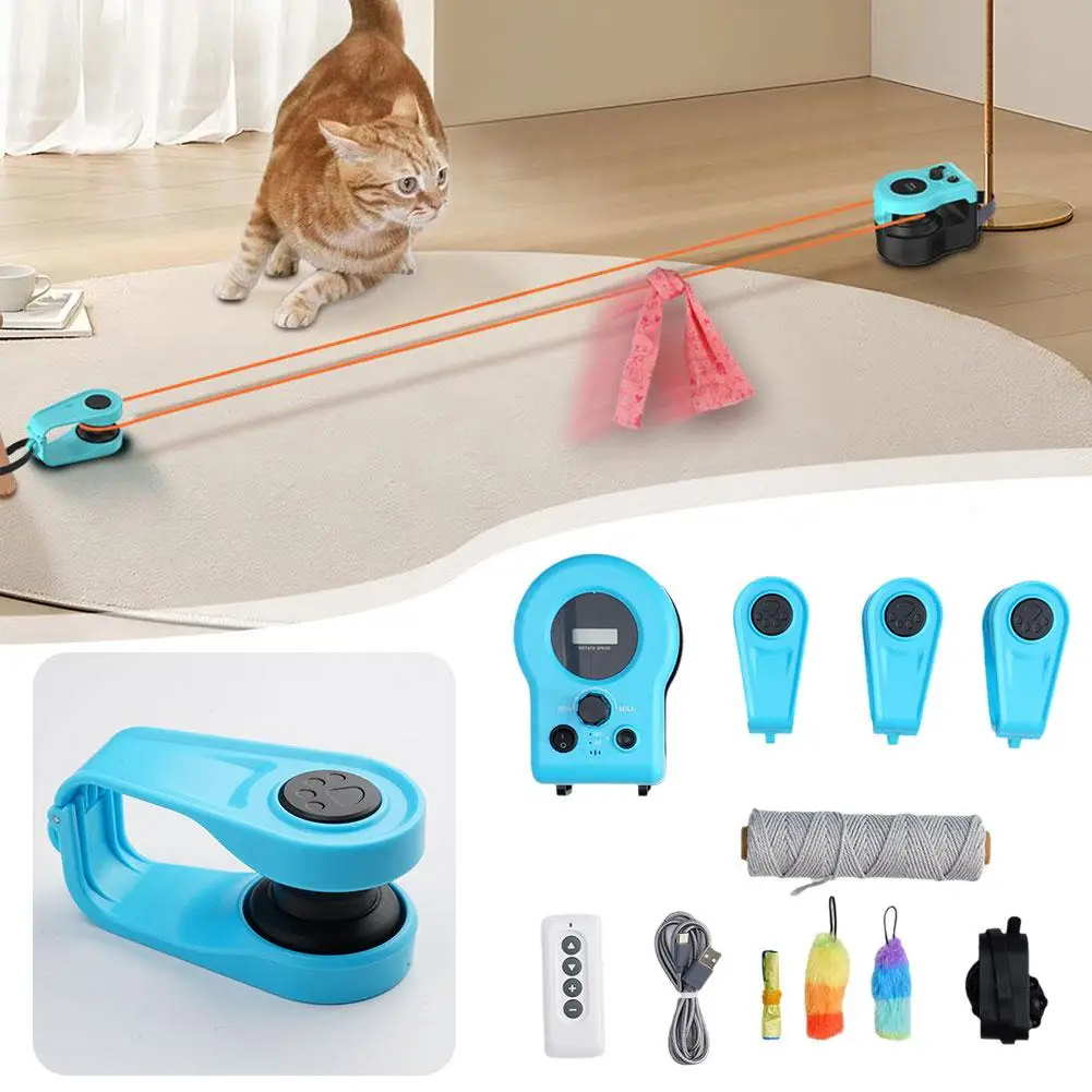 

Electric Funny Cat Toy Cat Weight Loss Artifact Feather Toy Control Interactive Pet Running Remote Supplies Cat