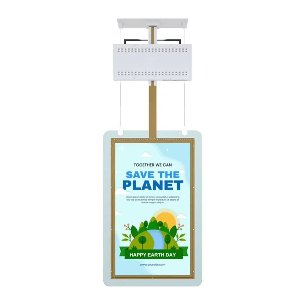 

43 Inch New Hanging Double-sided Digital Signage Screens Window Ceiling Advertising Display for Retail/restaurant