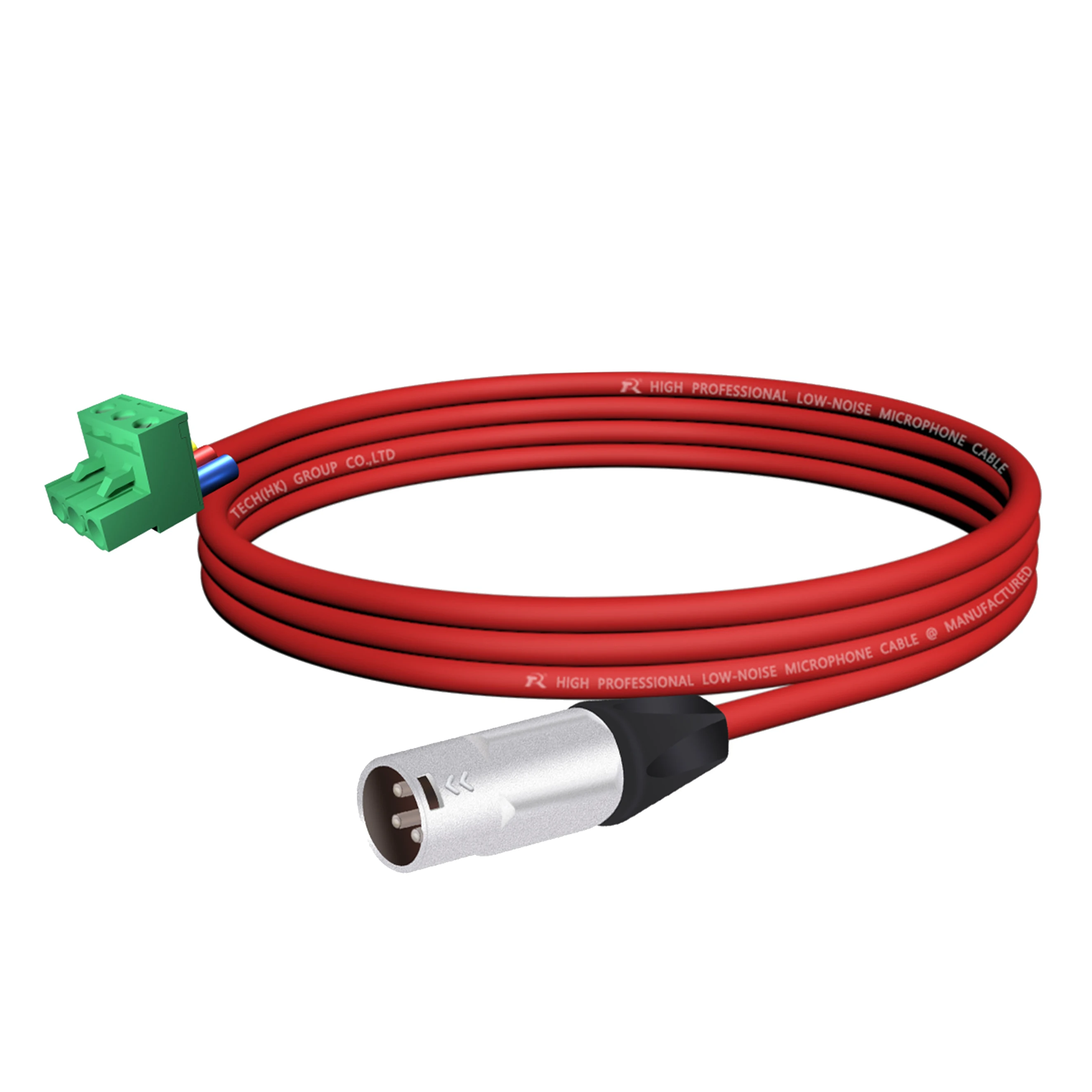 3-poliger XLR-Stecker (Männlich) ​ Steckverbinder, Metallgehäuse, schwarze Schutzkappen für sichere Verbindung an Mikrofone oder Bühnenbeleuchtungssysteme – Detail 8