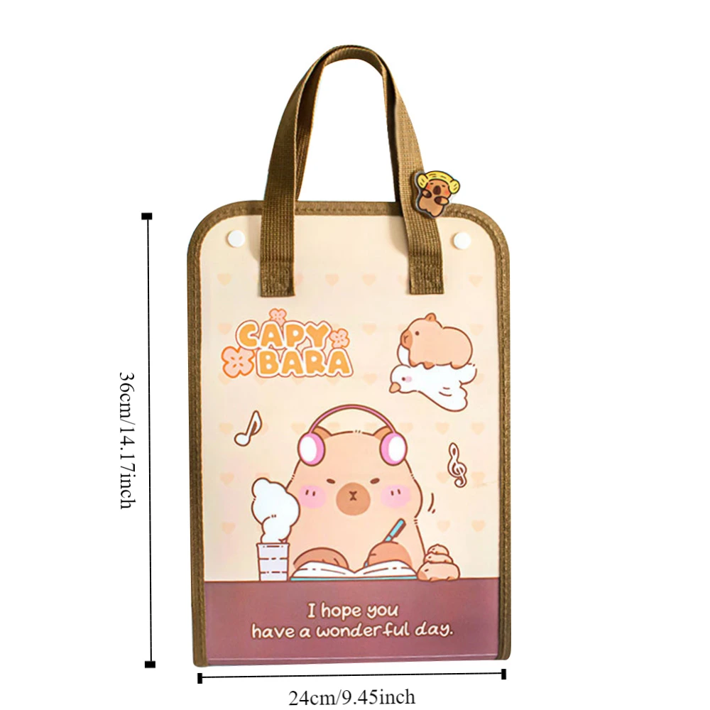 حقيبة ملفات توسعة كابيبارا ، مجلد ملفات بسعة كبيرة ، مصنفة مقاومة للماء ، تخزين ورقي للاختبار ، أزياء مدرسية ومكتبية