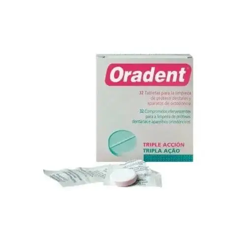 Foramen - 32 Tablet﻿as para Limpieza de Prótesis Dentales y Ortodoncia. Pastillas limpiadoras Triple accion