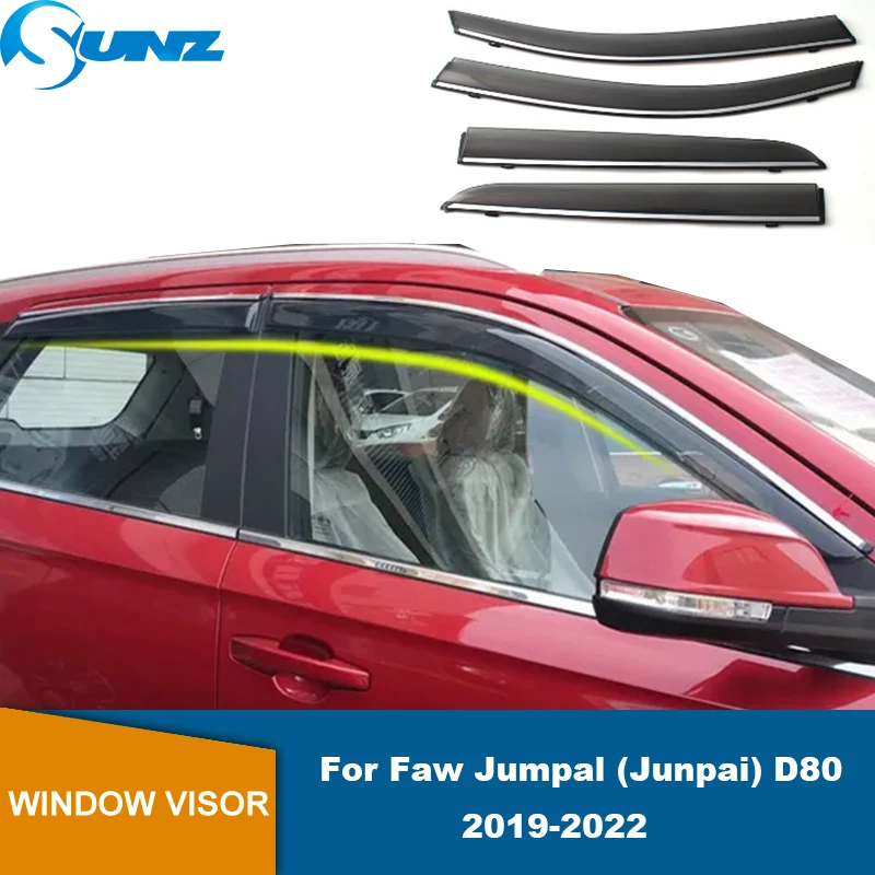 

Side Window Deflector For Faw Jumpal (Junpai) D80 2019 2020 2021 2022 Car Window Visor Wind Rain Sun Guard Deflector Vent Shade