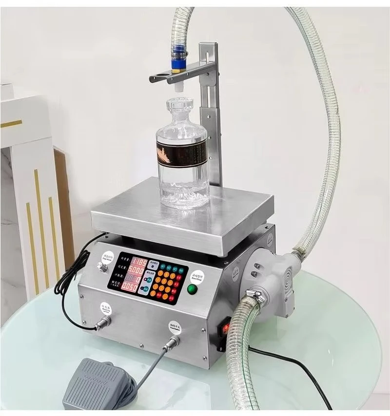 

Hot Sale Easy to Operate Digital Control Liquid Filling Machine Small Portable Electric Liquid Water Filling Machine Supply