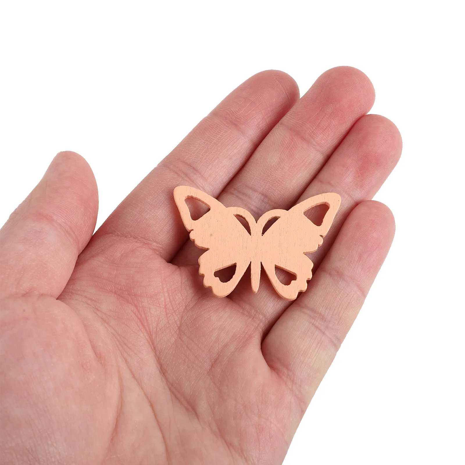 

50 шт. натуральных деревянных заготовок в форме бабочек, полые мини-фигурки, неокрашенные бирки для подарочных пакетов, поделок своими руками, скрапбукинга, декора
