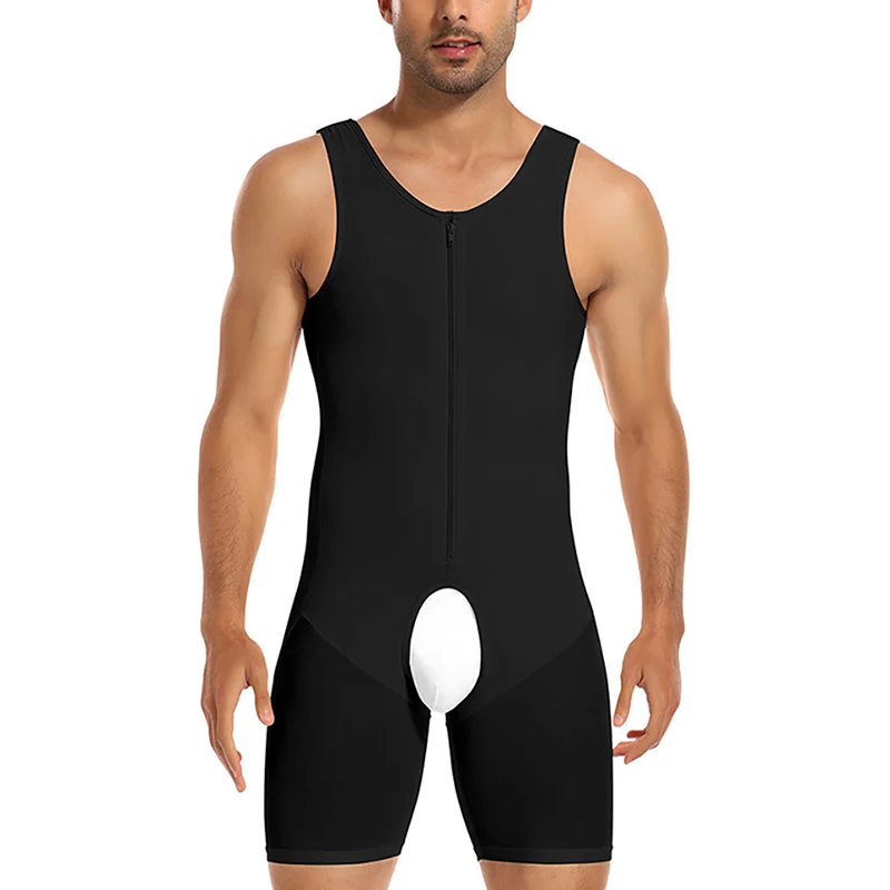 Upgraded Mens Shapewear Bodysuit Padded Butt Lifter Full Body Shaper Compression Underwear Slimming Suit Waist Trainer Corset