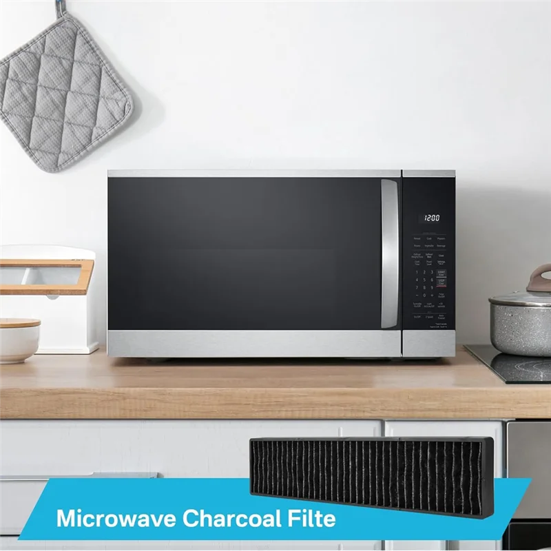 A01V-3Pcs 5230W1A003A Microwave Charcoal Filter Replacement Accessories For  Kenmore GE Microwave Air Filter,Charcoal Filter