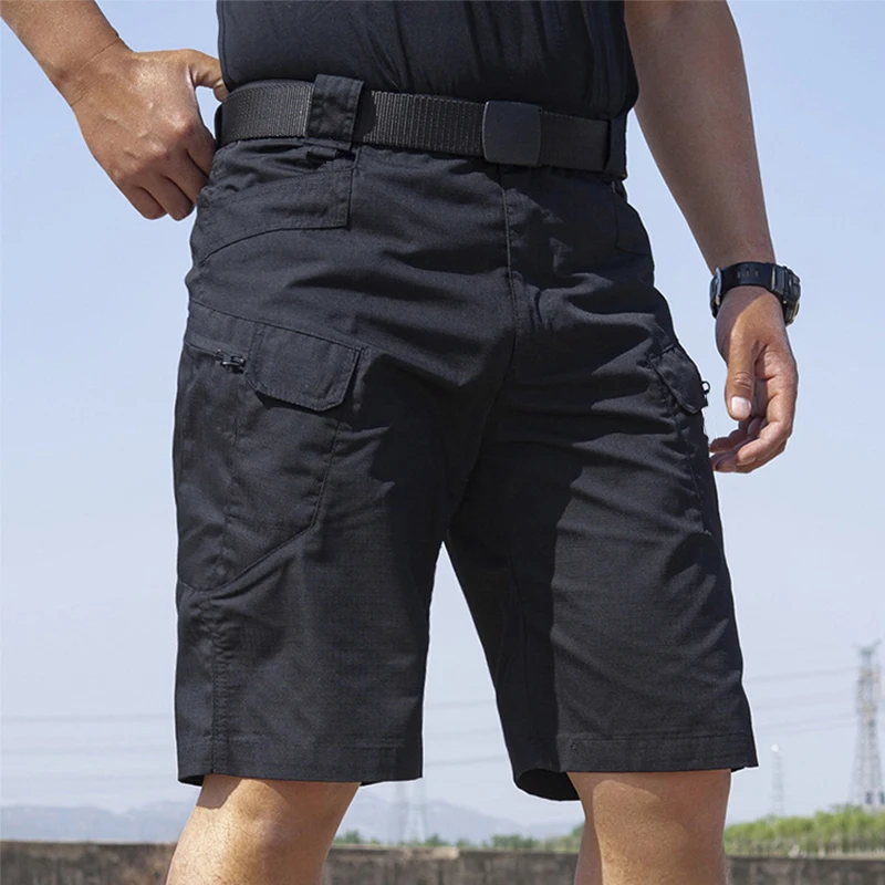 Men Cargo Shorts Summer Military Tactical Short Quick Dry Multi-pocket Short Trousers Men\'s Wear-resistant Outdoor Climbing Pant