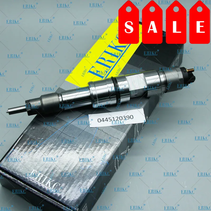 

ERIKC 0445120390 Diesel Fuel Jet Injection 0445 120 390 Auto Fuel Injector Assy 0 445 120 390 for WEICHAI