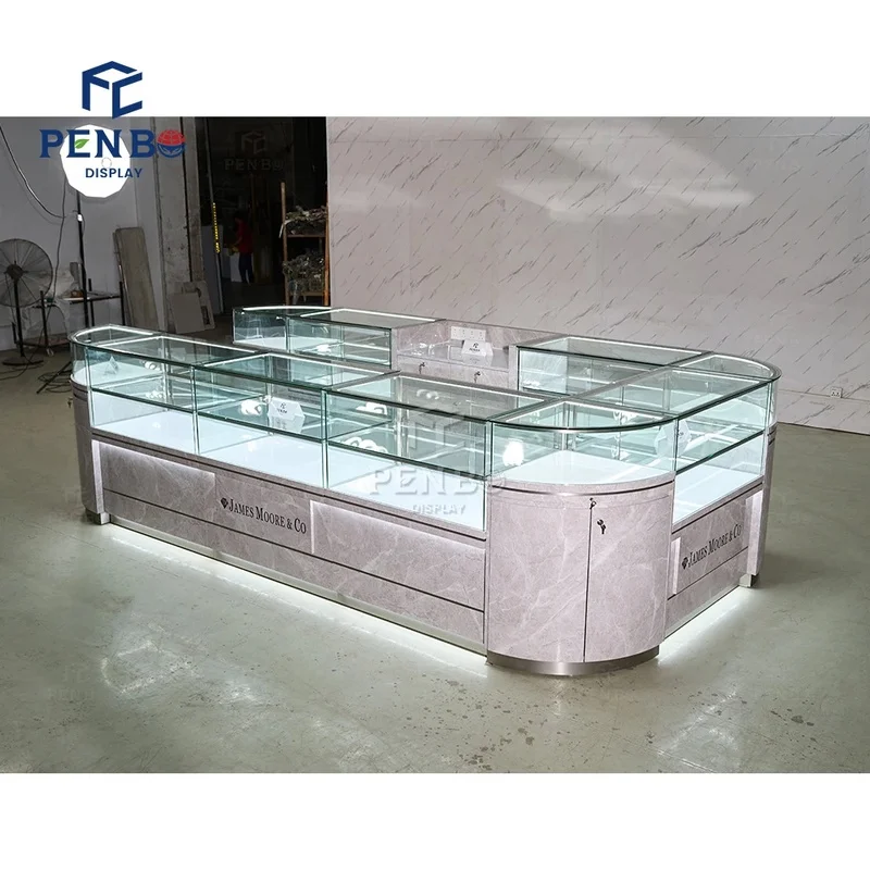 custom.Marble Jewelry Kiosk 10 X 10 Shopping Mall 3d Design Jewelry Repair Kiosk Design up Shop Decor