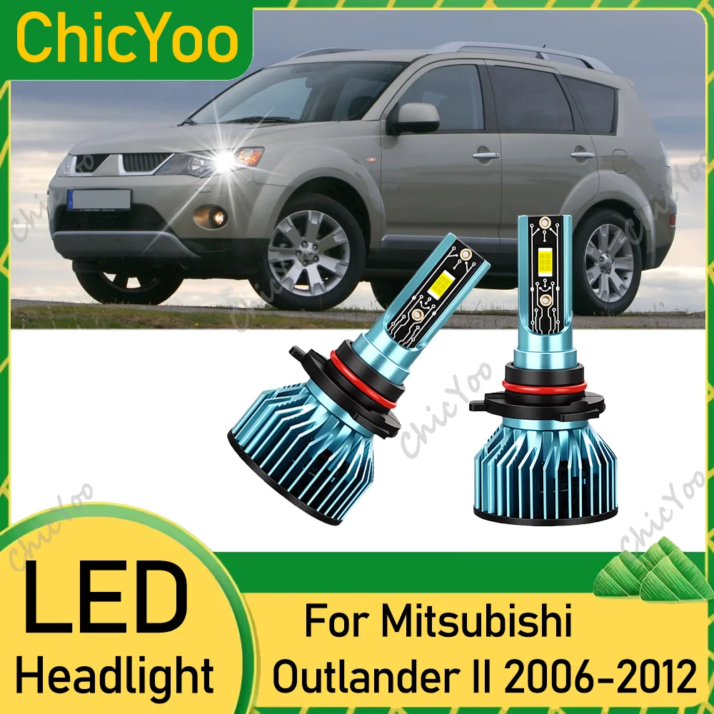 

2X 9005 High Beam Canbus LED Headlights 120W 30000LM High Power 6000K White Plug And Play For Mitsubishi Outlander II 2006-2012