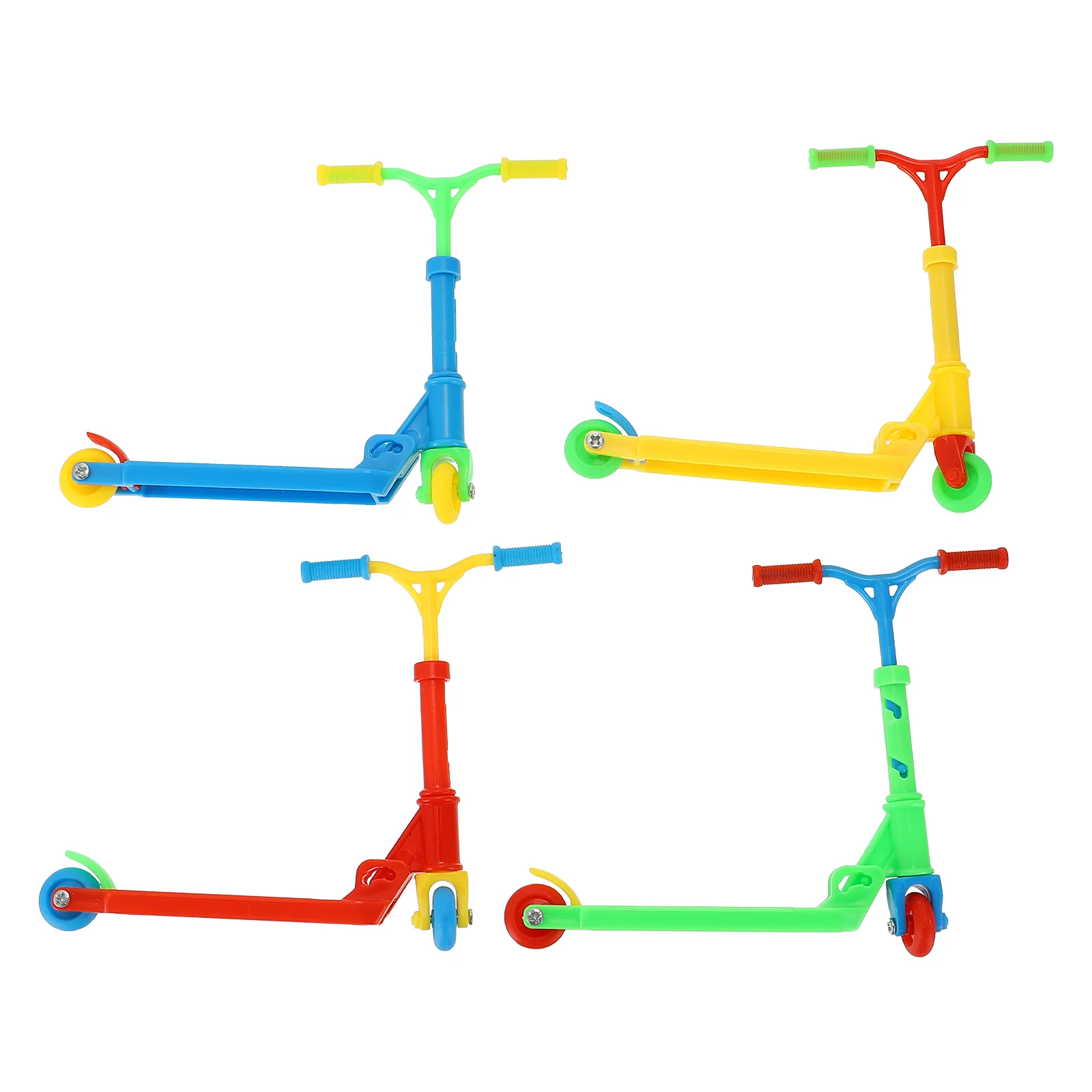 휴대용 손가락 스케이트보드 데스크탑 스포츠 장난감, 미니 미니 스쿠터, 플라스틱 방 장식 훈련, 4 개