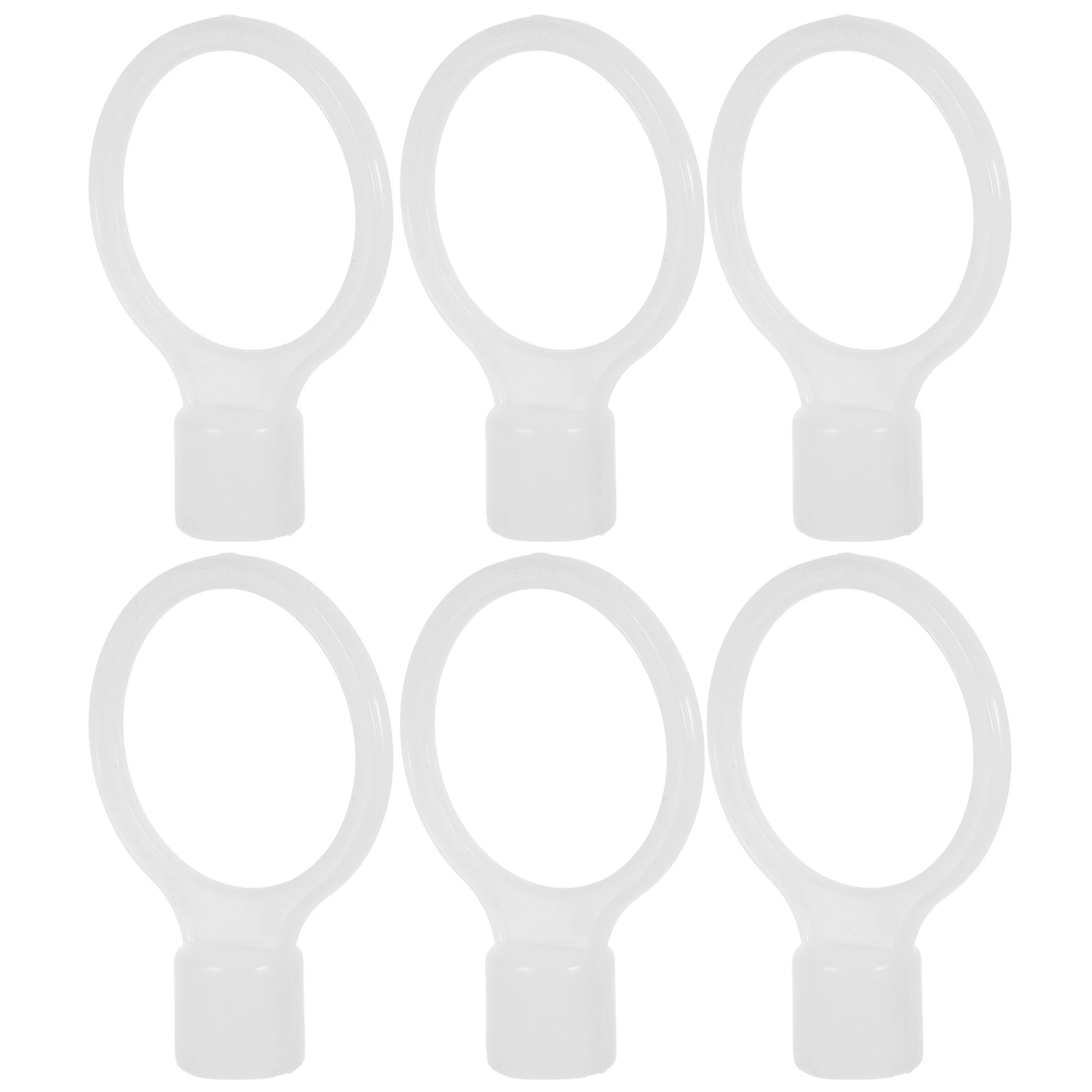 6pcs Safety Cone Connector PVC Connecting Rings for Construction Traffic Driveway Barrier Marker Warning Stabilizer