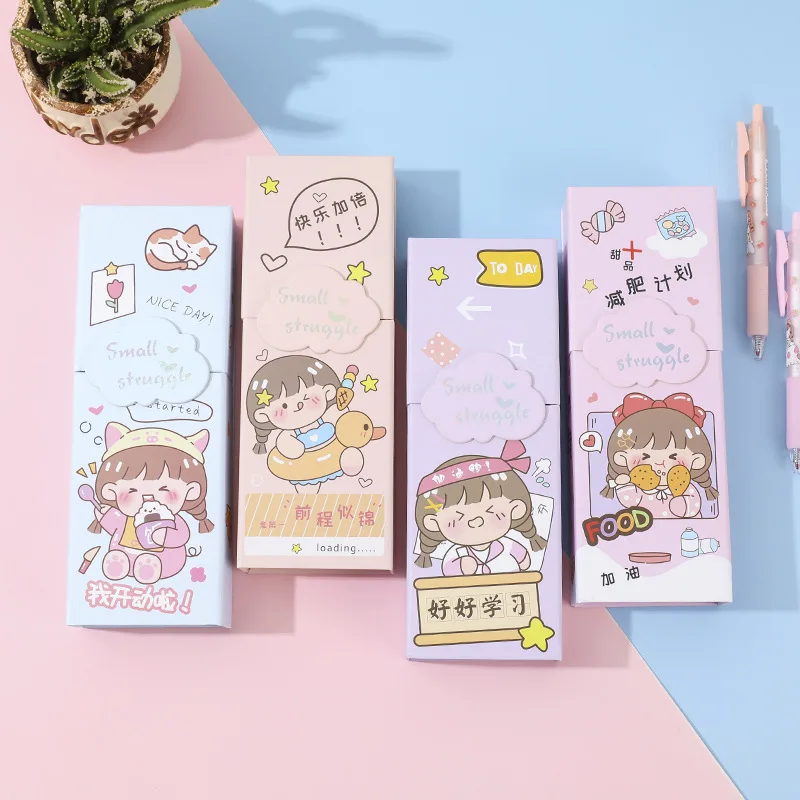 CHEN LIN Creative Cartoon Multifunctional Deformation Stationery Box School Stationery Pencil Case Desk Top Storage Pen Holder