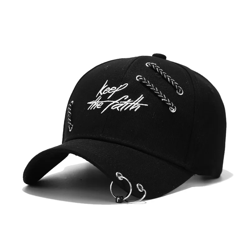 Summer New Embroidery Letter Baseball Cap Men Women Student Iron Ring Sunhat Unisex Outdoor Sports Snapback Fishing Baseball Hat