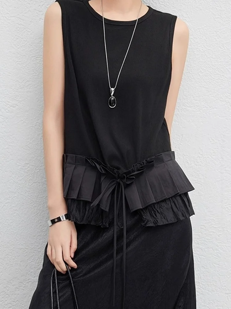 

Коврик Вязаный плиссированный жилет с цветочным принтом и поясом круглый топ Ne Svel Design Sensation New Sle Женская модная летняя одежда