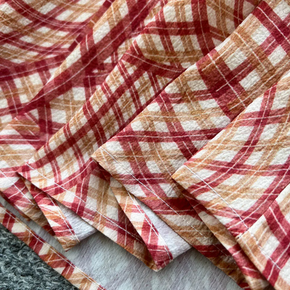 Chic vintage V-neck Plaid backless Ruched Elegant dress Fairy korean fashion Boho Sundress women clothing