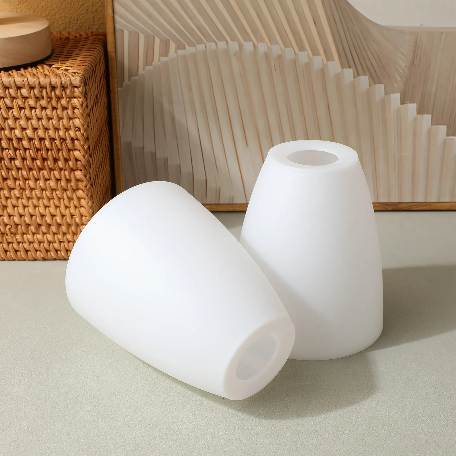 

2 шт. сменные абажуры из пластика для настольных, напольных ламп, современный минималистичный светильник для домашнего декора