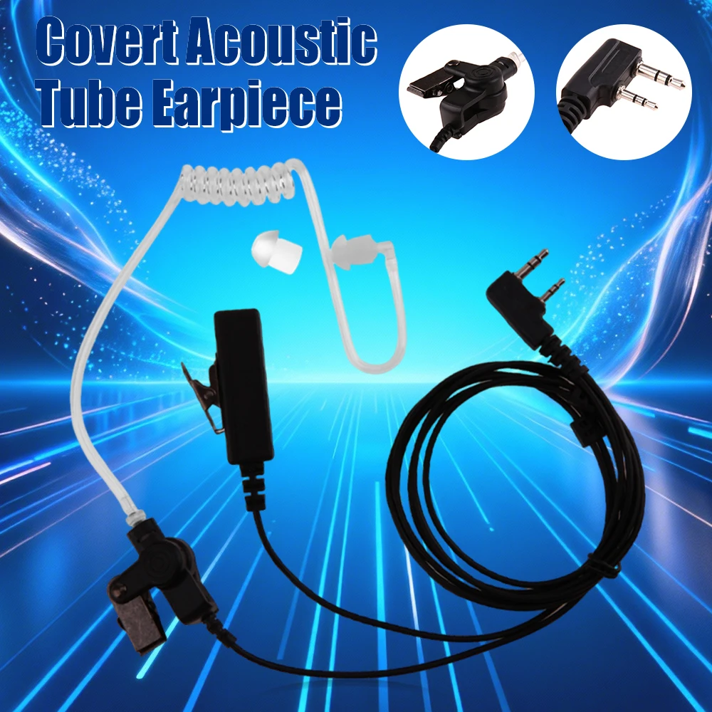 In-Ear Headset Air Tube Earphones Professional Audio-Visual Single Earphone with Ear Plug for Android Acoustic Tube Earpiece