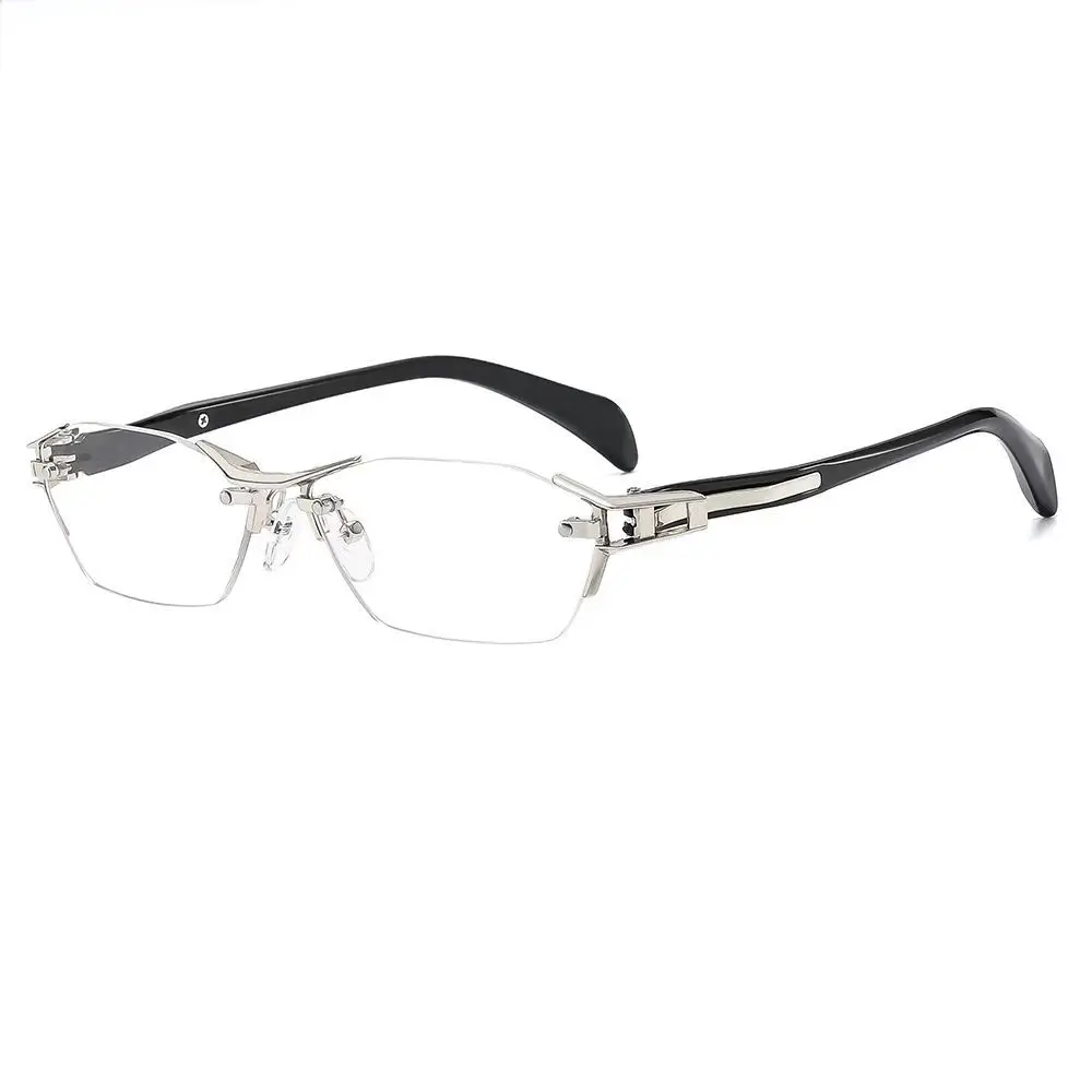 2025Neue Lesebrille für Männer und Frauen, randlos, Antiblulett, Brille, Unisex, photochrome Leser, modisch, Retro, vielseitig, Trendbrille – Detail 5