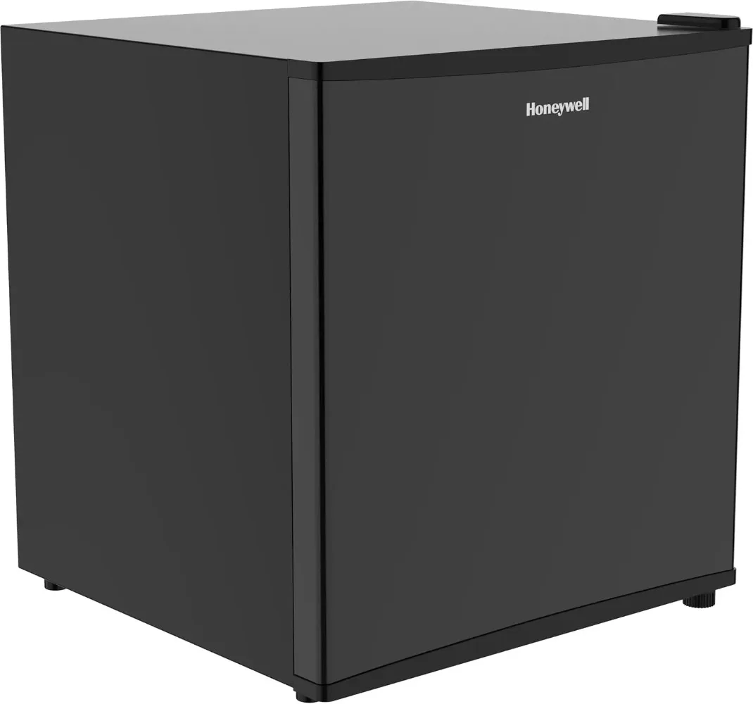 

Honeywell Compact Refrigerator 1.6 Cu Ft Mini Fridge with Freezer, Single Door, Low noise, for Bedroom, Office, Dorm Adjustable