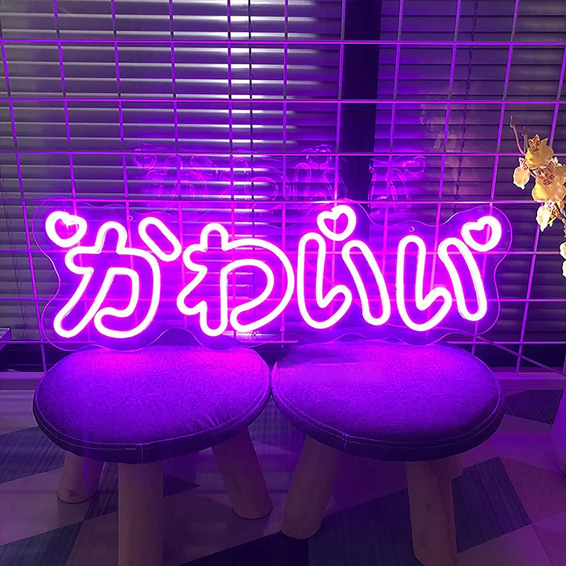 kawaii japones conduziu a lampada de neon luz com usb neon led sinal decoracao da parede luzes criativas para a barra festa de casamento decoracao da casa 4315 01