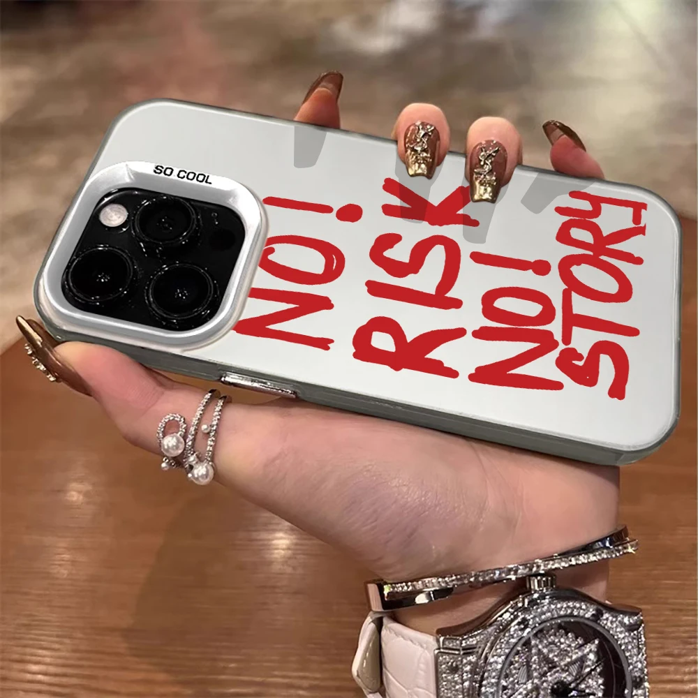 

NO RISK, NO STORY Phone Case For Xiaomi Redmi Note 14 Pro 4G Cases Redmi Note 12 Pro 15C 14C 13C 11 10 Pro 5G Shockproof Funda