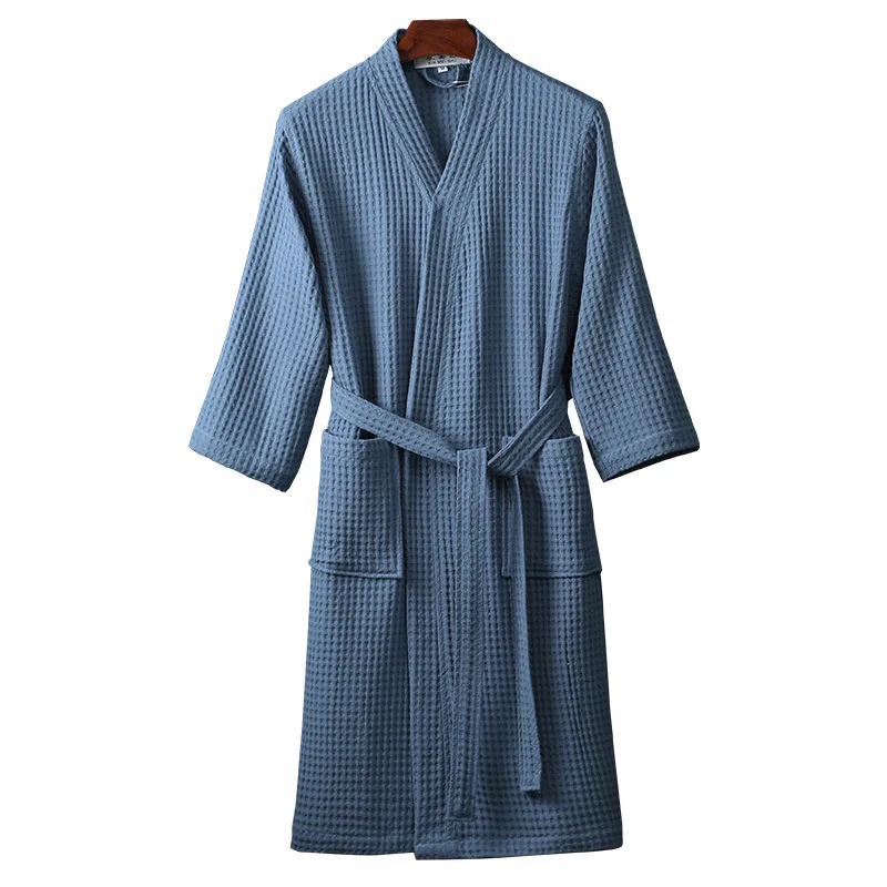 

Men Women 100% Cotton Terry Long Bathrobe Suck Water Towel Sleepwear Kimono Plus Size Lovers Dressing Gown Hotel Robe Sleepwear