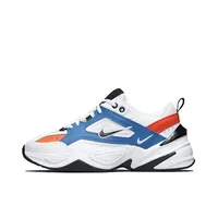 Nike M2K Tekno Running Shoes Are Anti Slip Wear Resistant Retro Comfortable Daddy Shoes Men's Women's White Blue Red