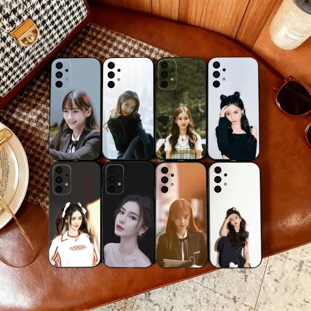 

A-Angelababy YIN Phone Case For Samsung Galaxy A73,A72,A71,A70,A53,A52,A51,Soft Silicone Black Cover