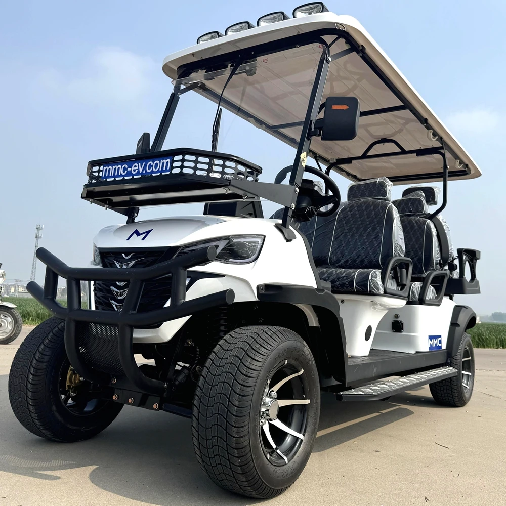 High End Electric Golf Cart Electric Mini Car 4 Passenger Trustworthy China Supplier Folding The Windshield Off Road Tire