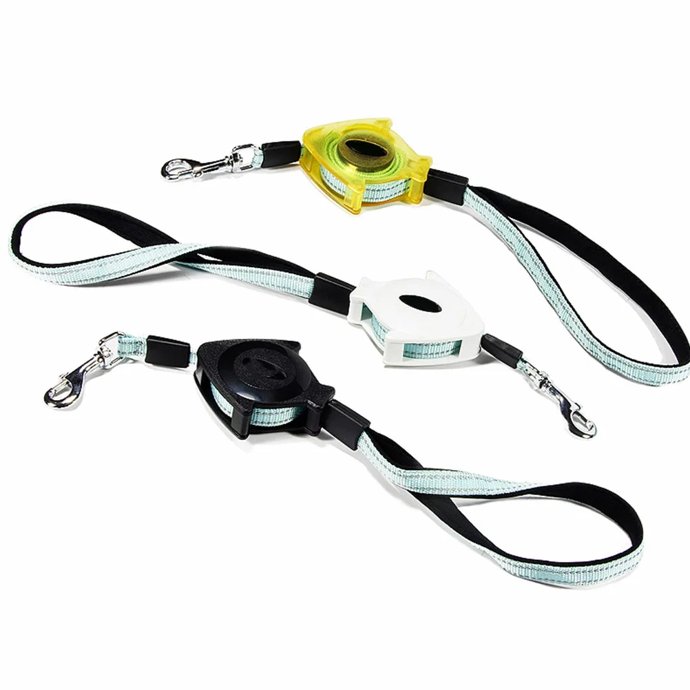 

Auto Retractable Dog Leash Portable Extending Pet Walking Lead With Lock Reflective Strip For Cat Black Size Large