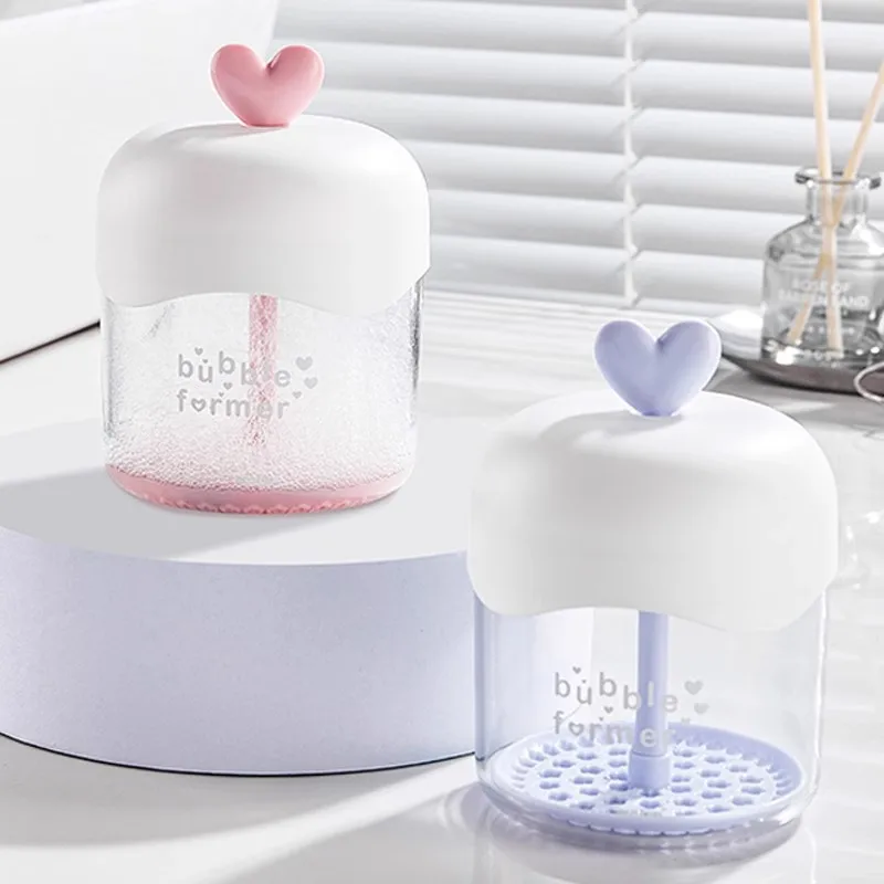

A Cute Caring Foam Bottle for Facial Cleanser, Specially Designed for Washing Face, Hair and Body Wash Foaming Devic