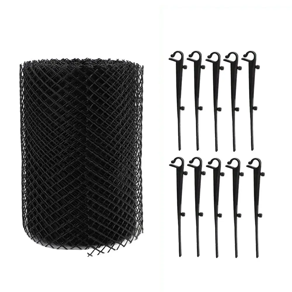 Reusable Debris Filter Gutter Guard Mesh Roll Easy Install Plastic Gutter Leaf Guard Roll Plastic Gutter Guard Netting Outdoor